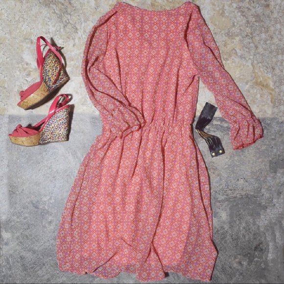 Ezra Long Sleeve Layered Boho Dress - Picture 8 of 8